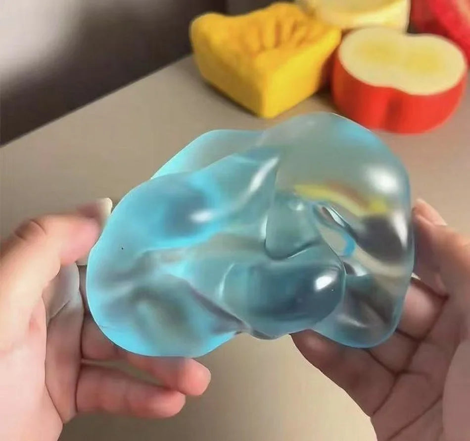 The Clear-Glass Granny Smith Apple Squishy