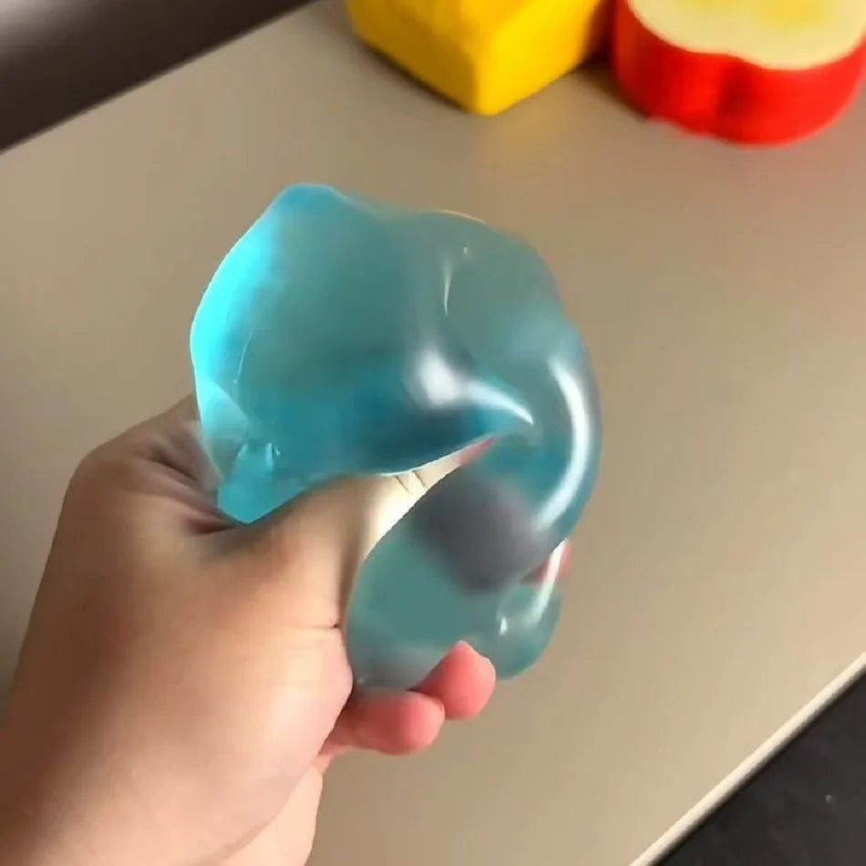 The Clear-Glass Granny Smith Apple Squishy